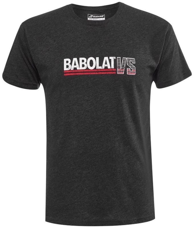 babolat-exercise-vintage-tee-men-black-heather-1 Babolat Exercise Vintage Tee Men - black heather