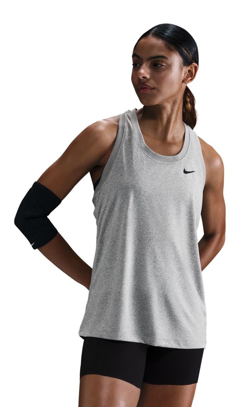 Nike Dri-Fit Racerback - tumbled grey/flt silver/heather