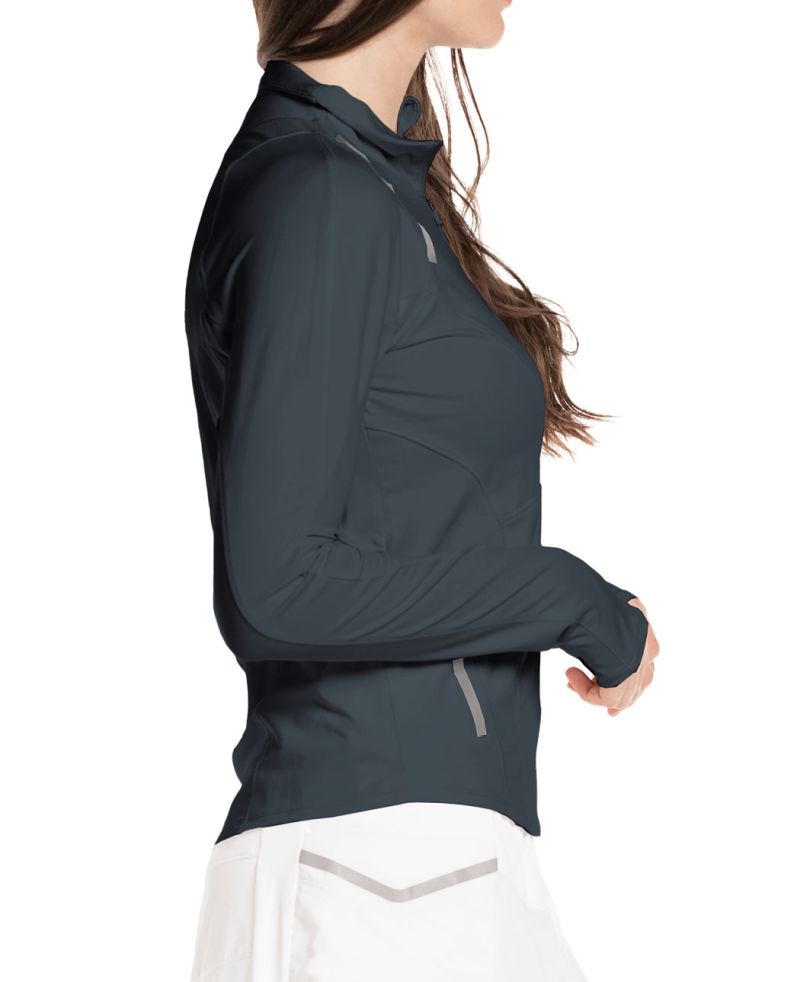 CT838-088-1 Lucky in Love Tech Performance Architect 1/4 Zip Long Sleeve - ink