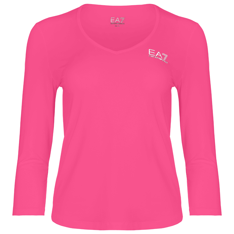 EA7 Woman Jersey T-shirt - pink yarrow
