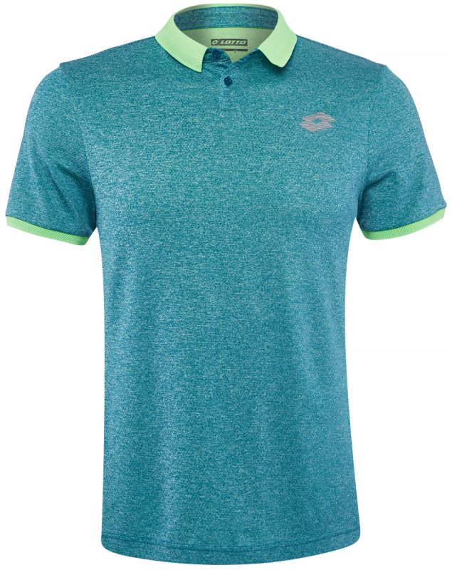 Lotto Dragon Tech II Polo - green melange/yellow neo