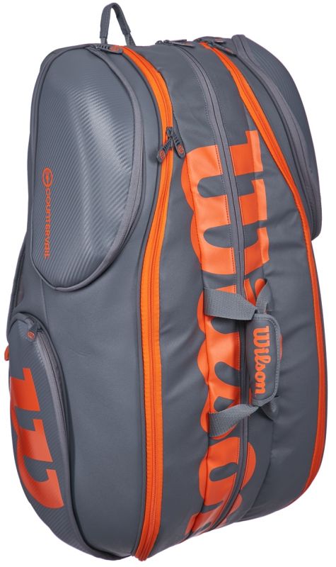 wilson-vancouver-burn-reverse-15-pk-bag-grey-orange-3 Wilson Vancouver Burn Reverse 15 Pk Bag - grey/orange