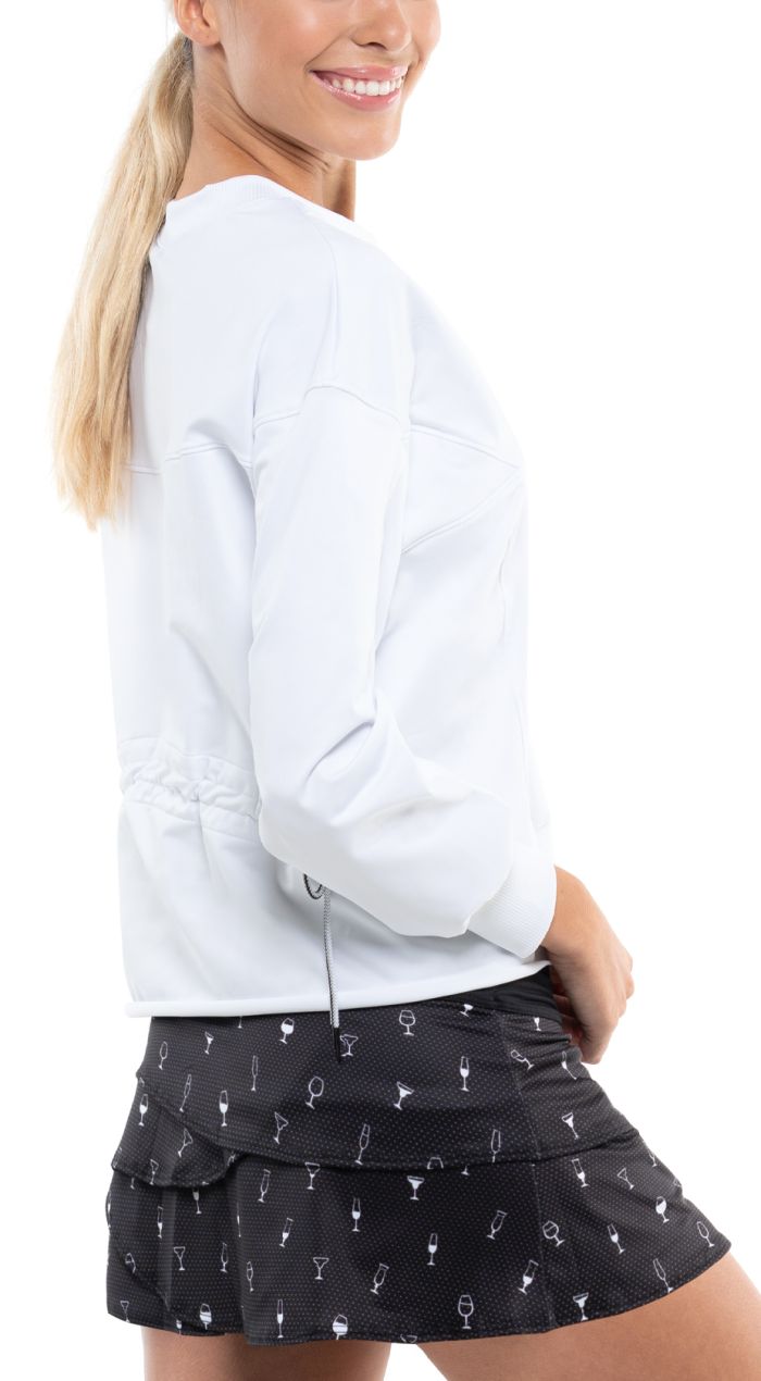 Lucky in Love Core Ruche Back L/S Women - white