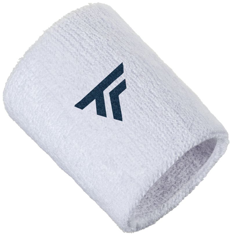 Tecnifibre XL Wristband 1P - white/navy Tecnifibre XL Wristband 1P - white/navy