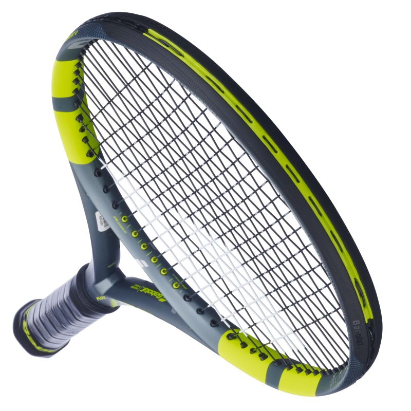 Babolat Pure Aero+ Gen-9 - metallic dark forest/yellow + string Babolat Pure Aero+ Gen-9 - metallic dark forest/yellow + string