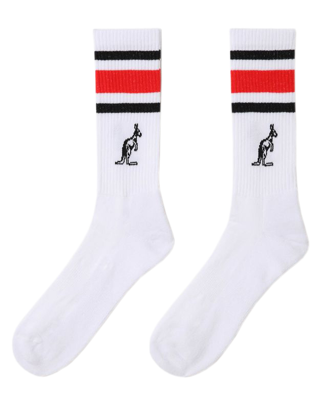 Australian Cotton Socks With Stripes 1P - bianco/blue cosmo Australian Cotton Socks With Stripes 1P - bianco/blue cosmo