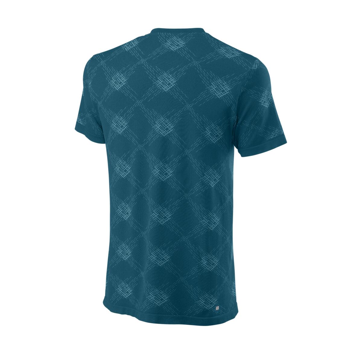 Wilson Power Seamless Henley III M - blue coral/white