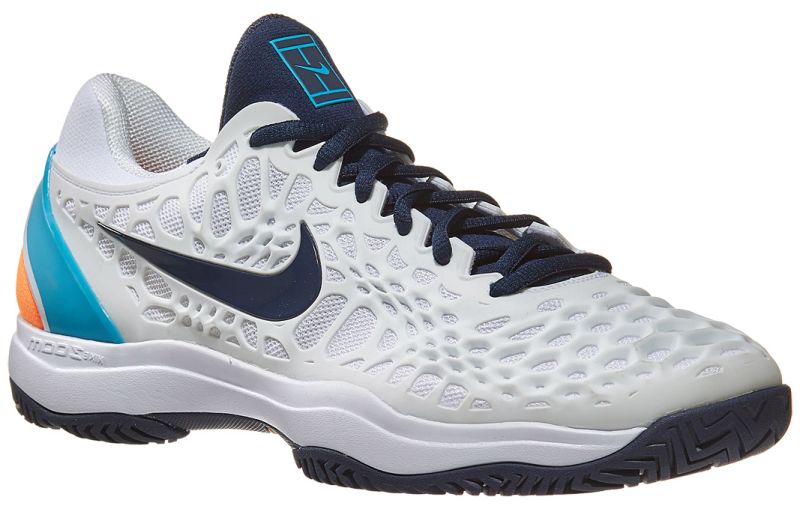 Nike Air Zoom Cage 3 HC - white/obsidian/light carbon/blue fury