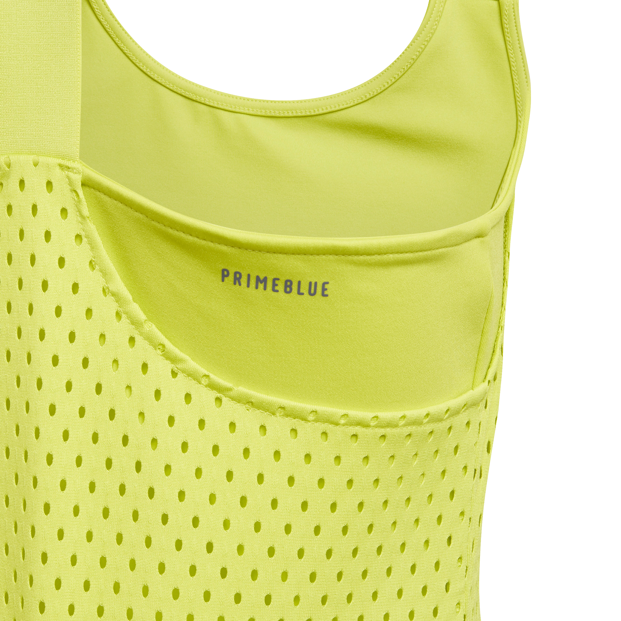 Adidas Heat Ready Primeblue Y-Tank Top - acid yellow