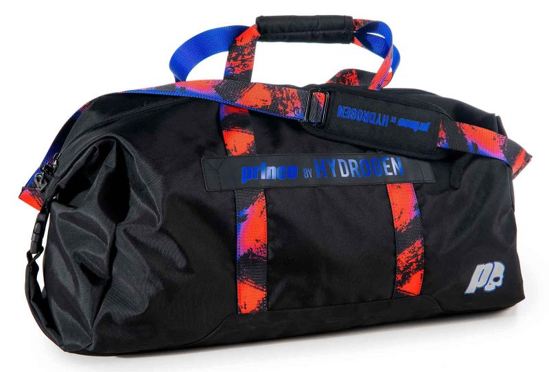 Prince by Hydrogen Random Large Duffel - black/blue/red