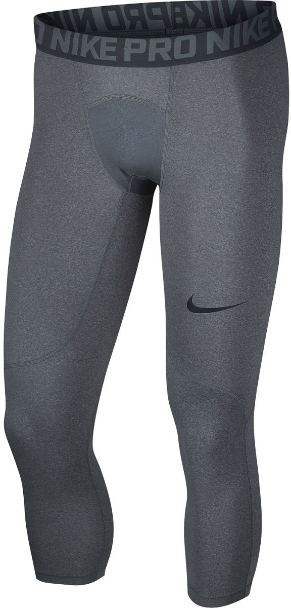 Nike Mens Pro Tight 3QT - carbon heather