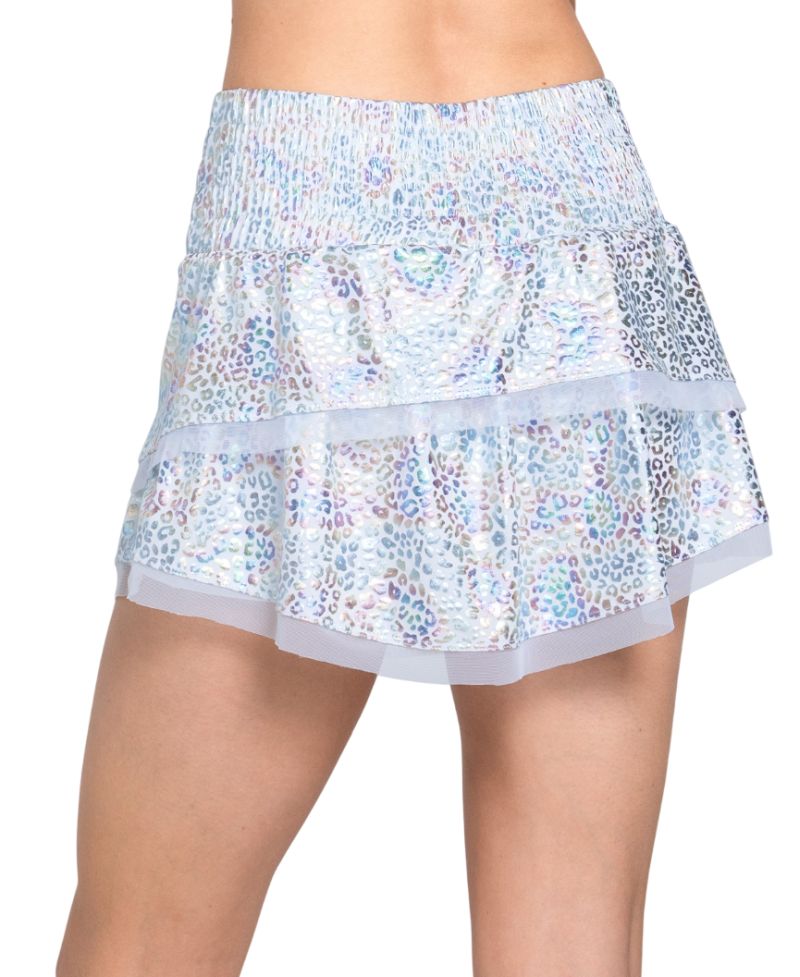 Lucky in Love Novelty Prints High Waist Rainbow Leopard