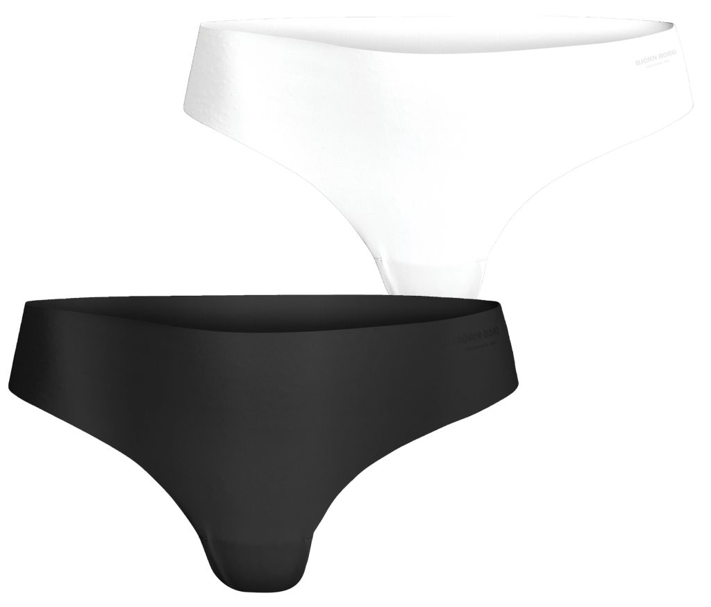 Björn Borg Performance Thong 2P - black/white Björn Borg Performance Thong 2P - black/white