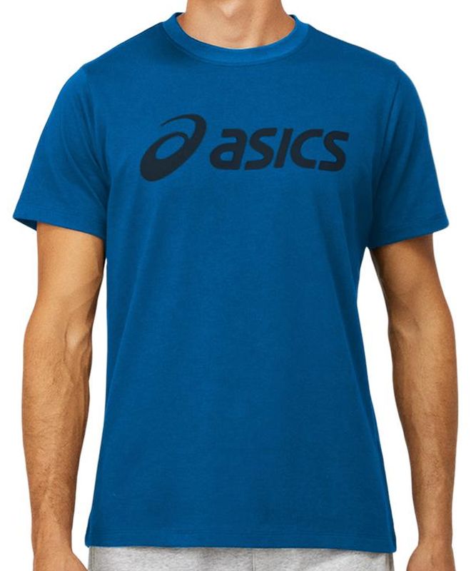 Asics Big Logo Tee - lake drive/french blue