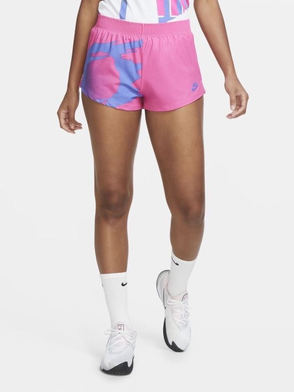 Nike Court Women Slam Short New York - laser fuchsia/sapphire