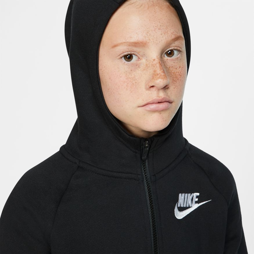 Nike Swoosh Full Zip - black/white