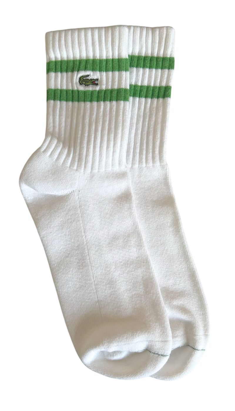 Lacoste Low Cotton 1P - white/green Lacoste Low Cotton 1P - white/green