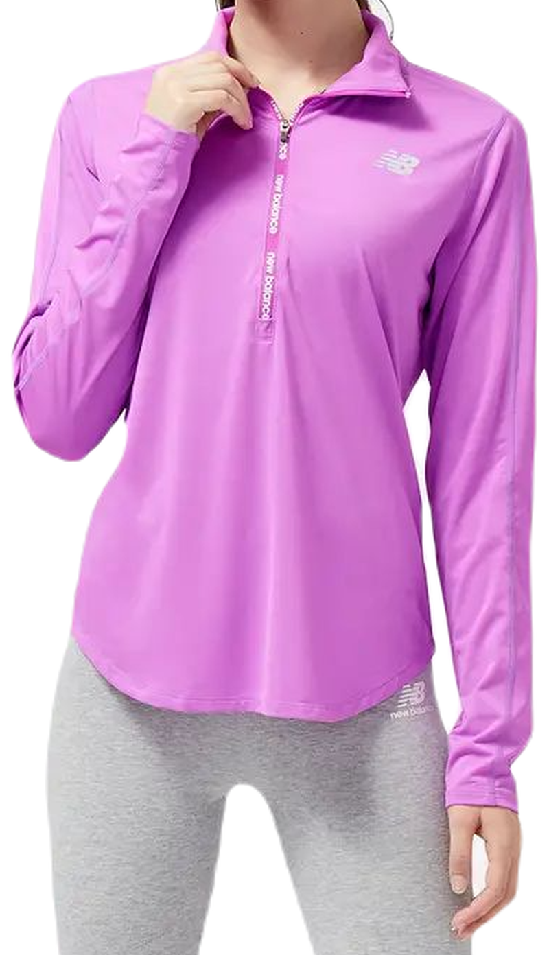 New Balance Accelerate Half Zip - cosmic rose
