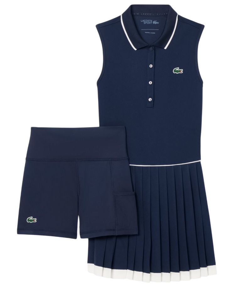 Lacoste Ultra Dry Tennis Heritage - blue navy/white