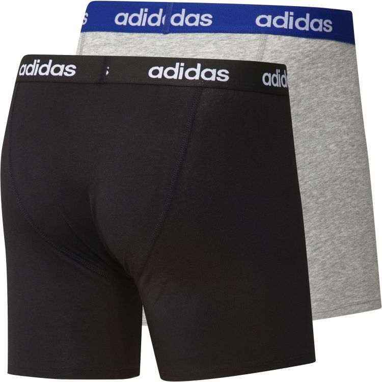 Adidas Linear Brief 2P - black/medium grey heather