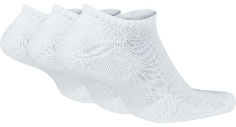 Nike Everyday Cotton Cushioned No Show - 3 pary/white/black
