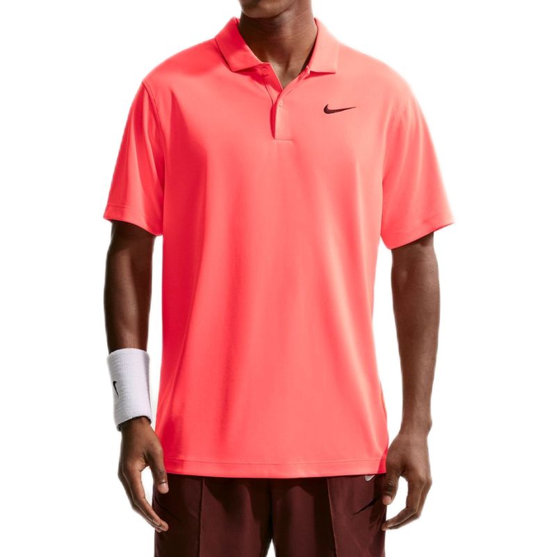 Nike Court Dri-Fit Solid - hot lava/black