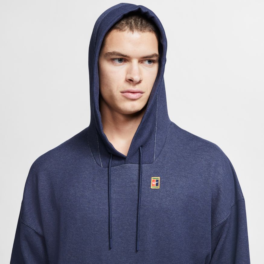nike-court-fleece-hoodie-heritage-obsidian-heather-4 Nike Court Fleece Hoodie Heritage - obsidian/heather