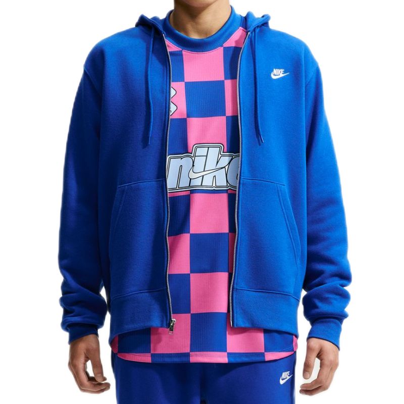 Nike Club Full-Zip Fleece - old royal/old royal/white