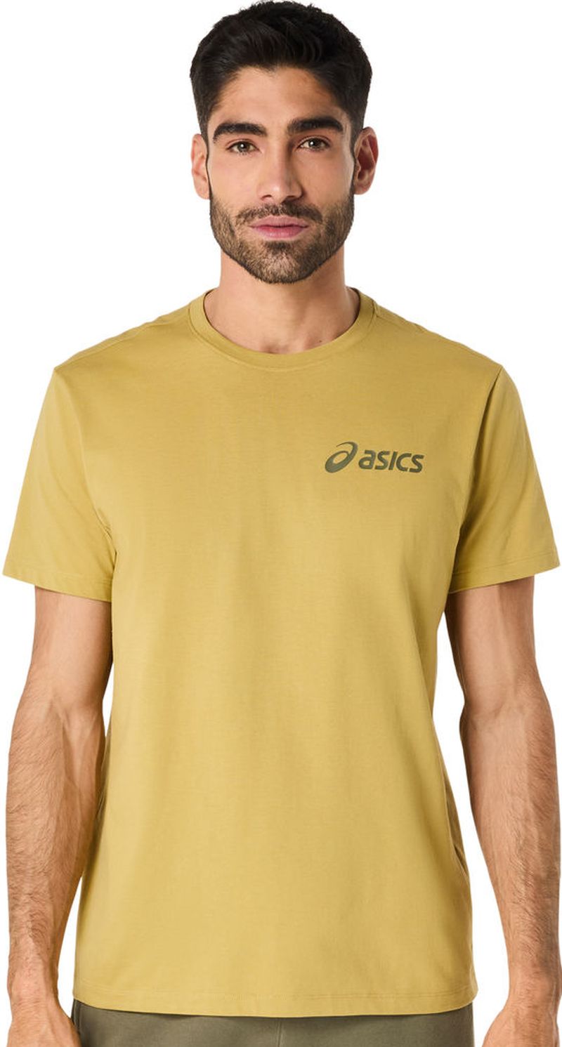 Asics Chest Logo Short Sleeve - lemongrass