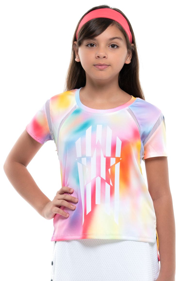 Lucky in Love Techno Tropic Techno Star S/S Girls - punch