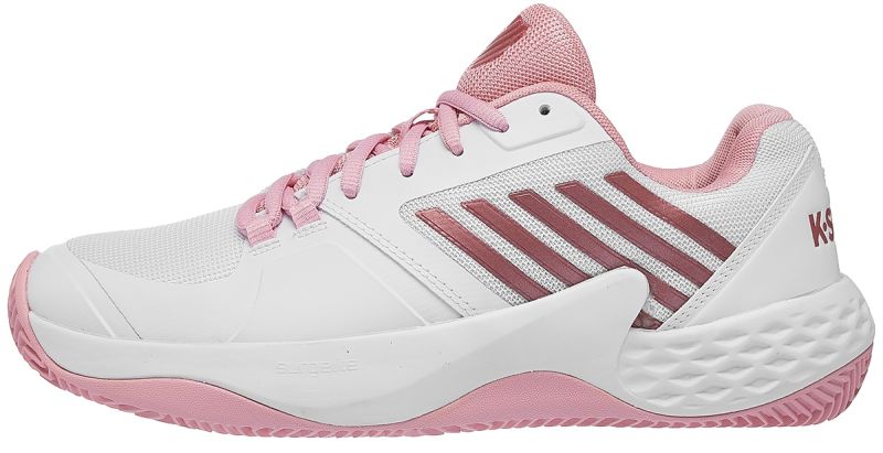 K-Swiss Aero Court HB - white/coral blush/metallic rose