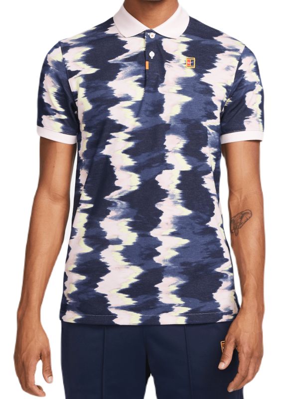 DV8915-663-PHSFM001-2000 Nike Print Slim-Fit Polo - pink foam