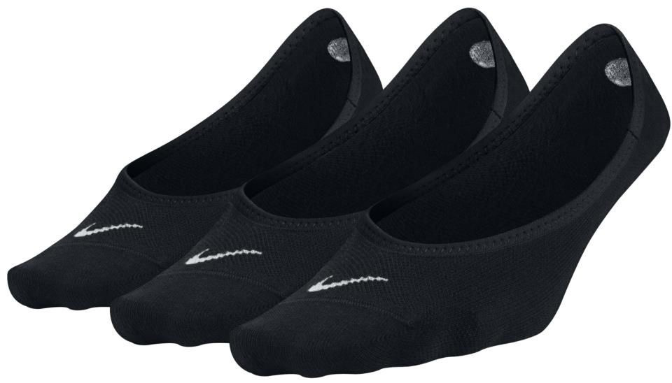 Nike Women's Performance Lightweight Footie - 3 pary/black