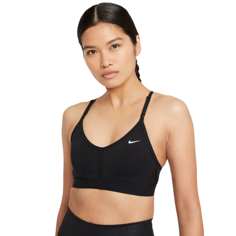 Nike Indy Bra V-Neck W - black/black/black/white