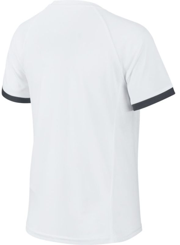 Nike Court Dry Top SS B - white/white/black/black