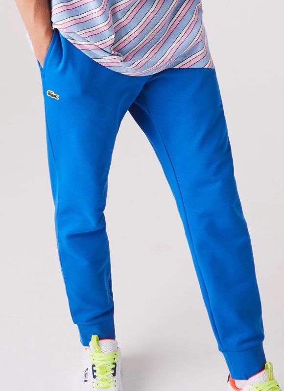 Lacoste Men's SPORT Cotton Fleece Tennis Sweatpants - blue