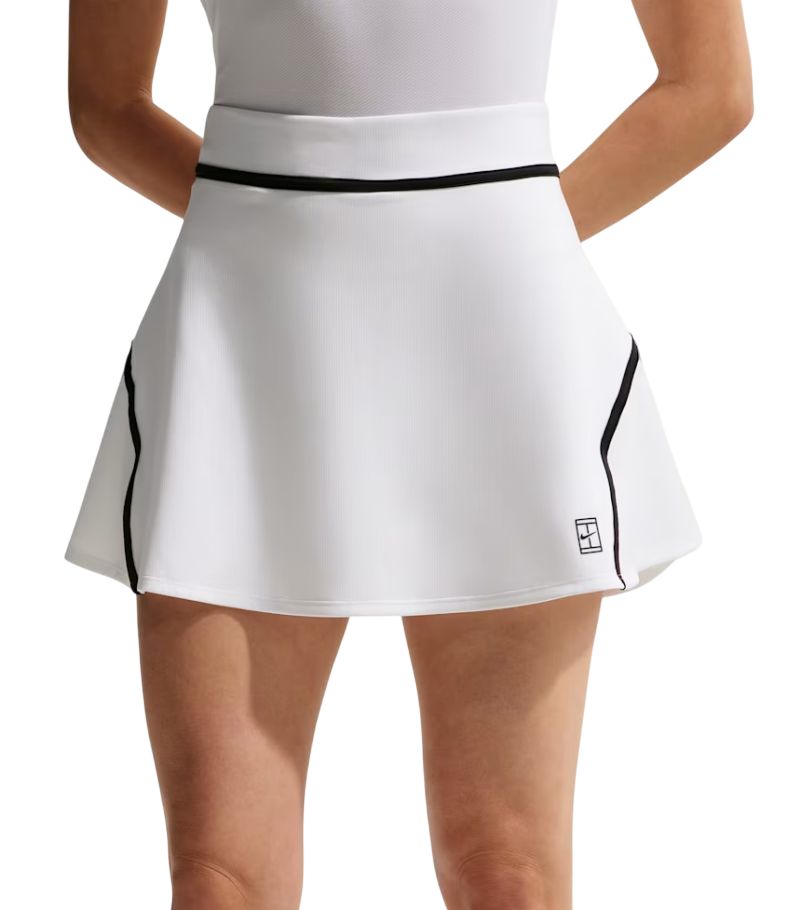 Nike Court Advantage Dri-FIT High-Waisted Tennis - white/black