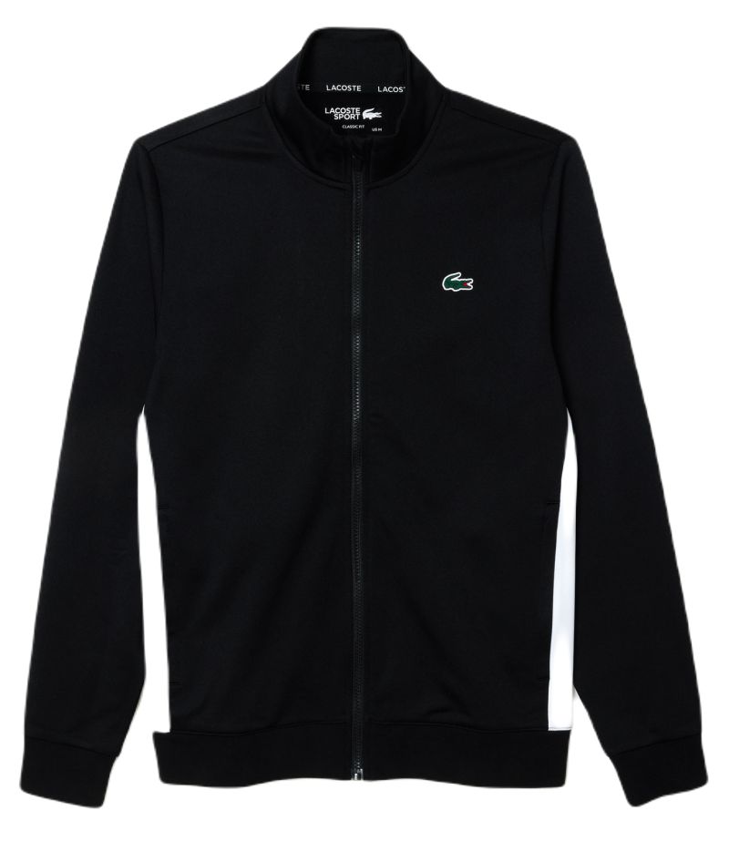 Lacoste Tennis Zipped Ripstop Tennis Sweatshirt - black