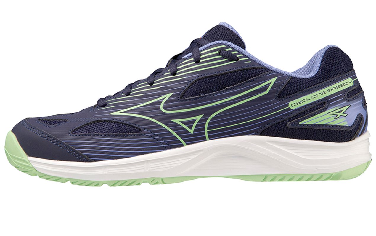 Mizuno Cyclone Speed 4 - eveblue/techgreen/iolite