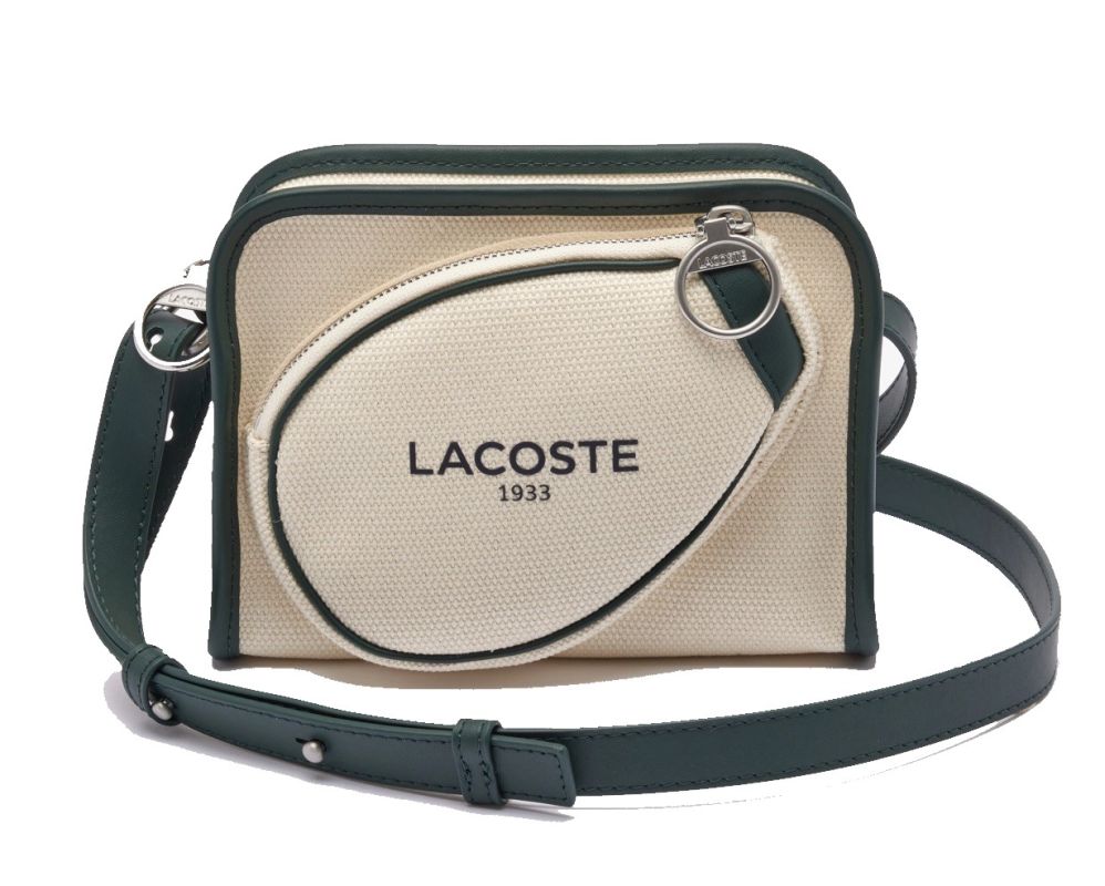 NU4339TD_F89_24 Lacoste Tennis Style Textile Shoulder Bag