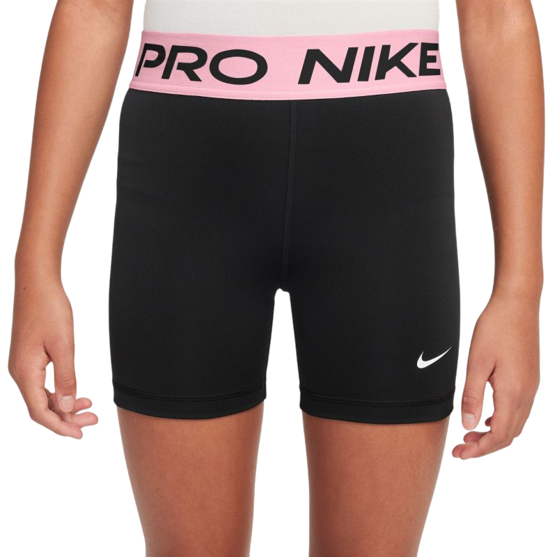 Nike Girls Pro 3in - black/med soft pink/white