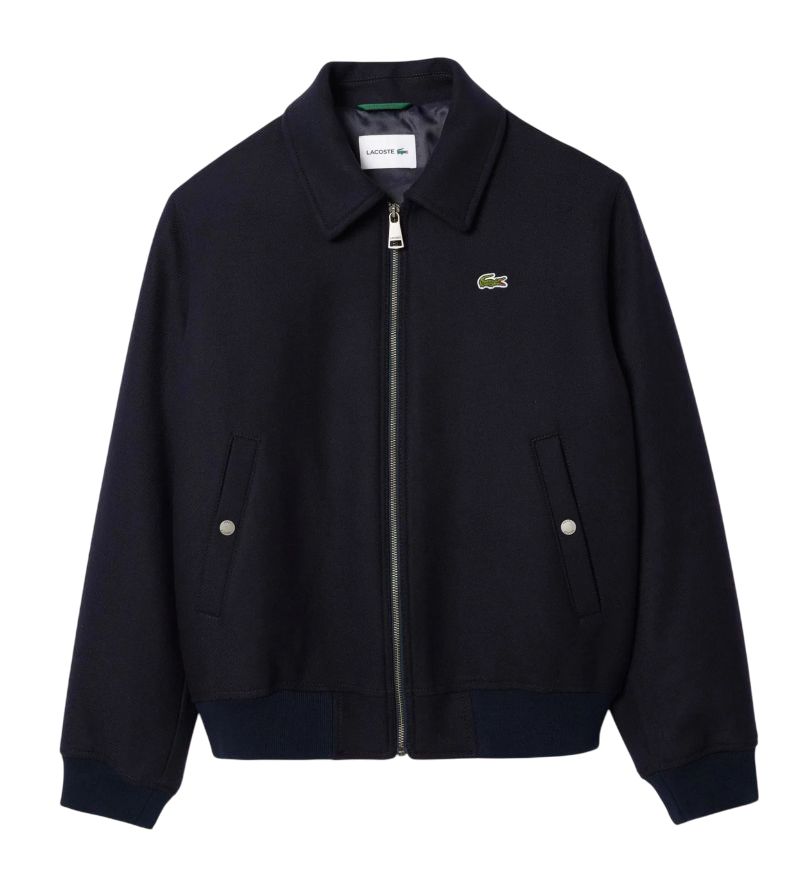 Lacoste Zip-Up Padded Wool Aviator - navy blue Lacoste Zip-Up Padded Wool Aviator - navy blue