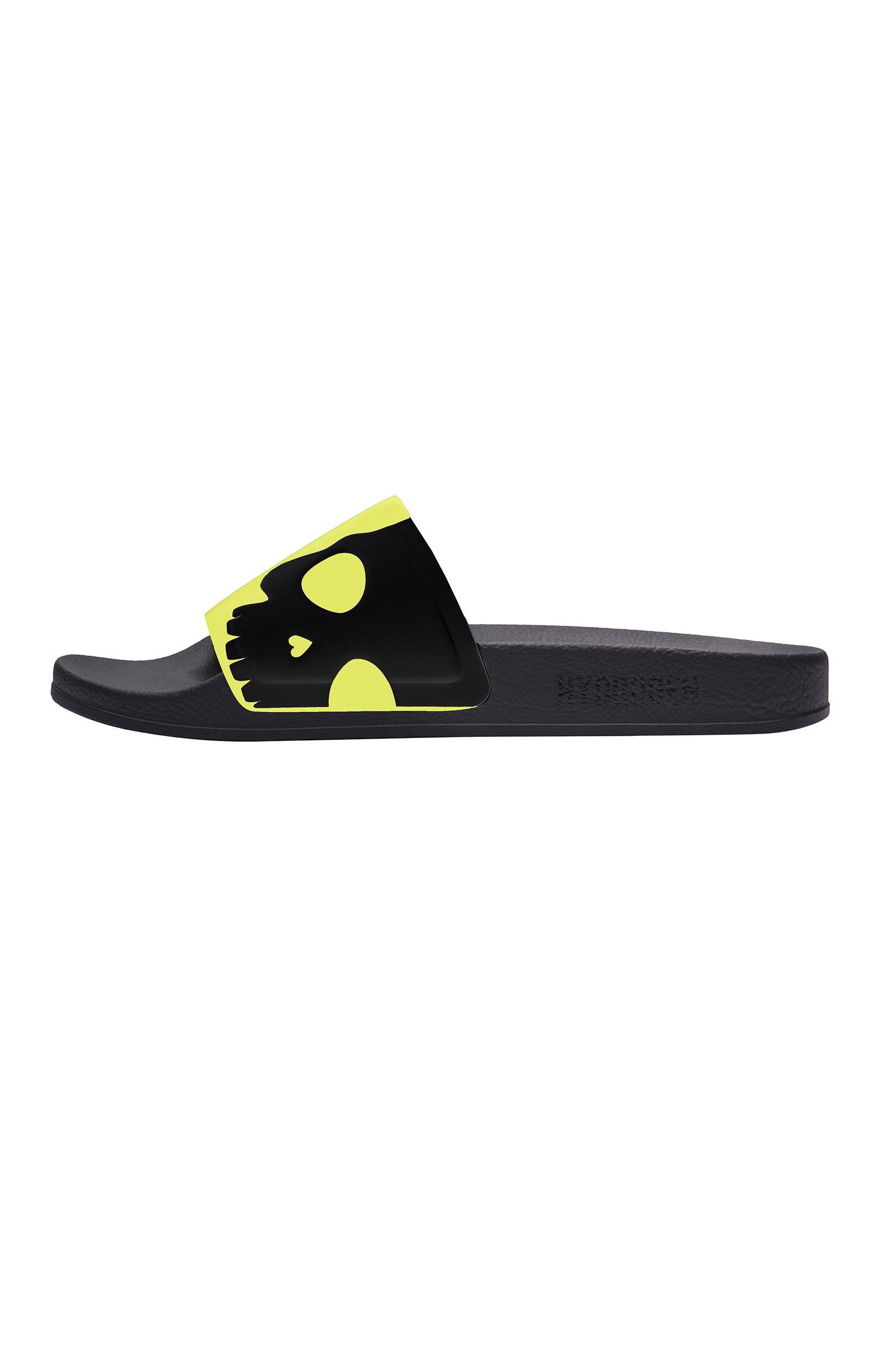 Hydrogen Cyber Slippers - black/yellow fluo