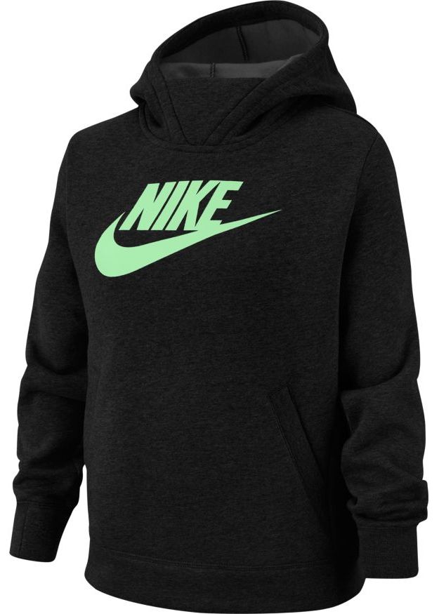 nike-sportswear-pullover-hoodie-black-vapor-green-1 Nike Sportswear Pullover Hoodie - black/vapor green
