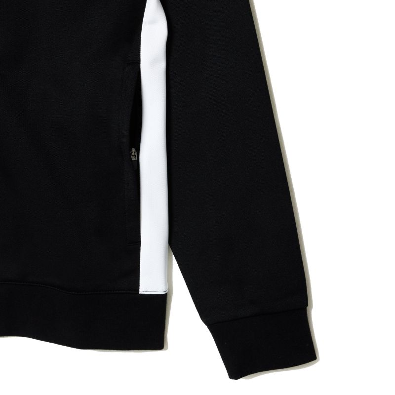 Lacoste Tennis Zipped Ripstop Tennis Sweatshirt - black