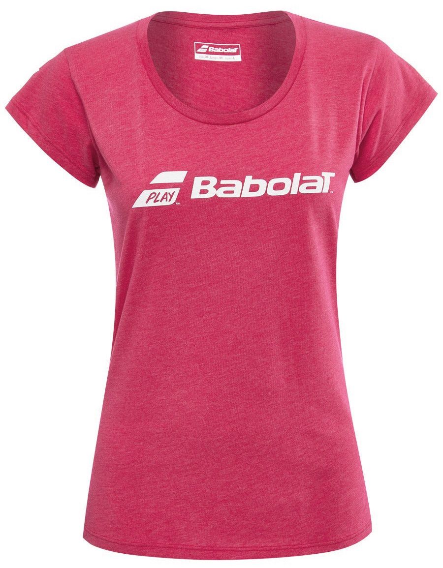 babolat-exercise-tee-women-red-rose-heather-1 Babolat Exercise Tee Women - red rose heather