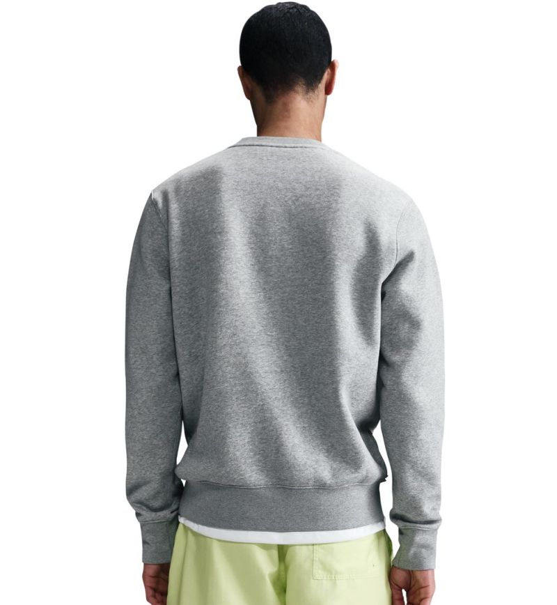 Nike Club Fleece Crew - dark grey heather/white