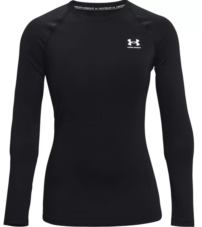 Under Armour HeatGear Authentics Comp Long Sleeve - black/white 