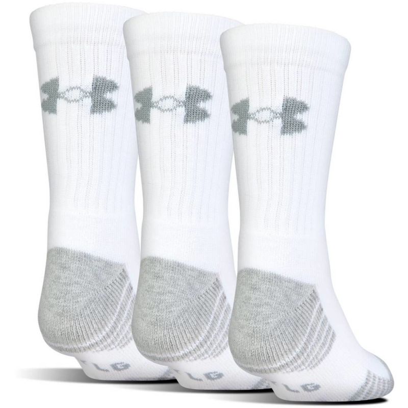Under Armour UA HeatGear Crew Jr - 3 par/white