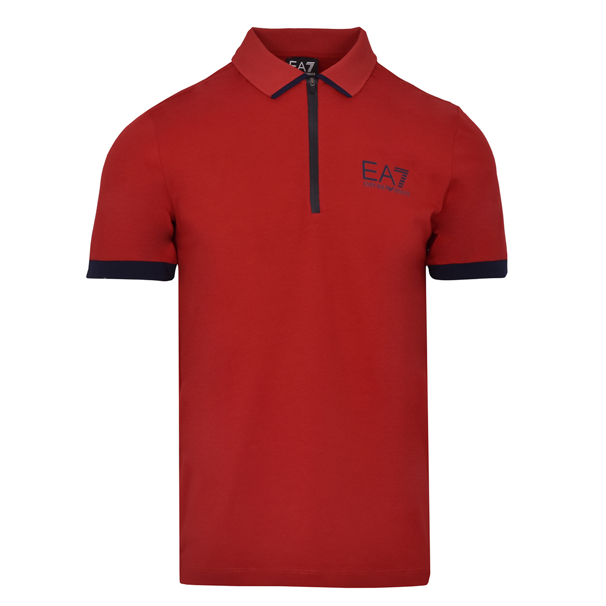EA7 Man Jersey Polo Shirt - racing red EA7 Man Jersey Polo Shirt - racing red